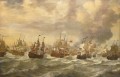 Four Day Battle Episode uit de vierdaagse zeeslag Willem van de Velde I 1693 Naval Battles